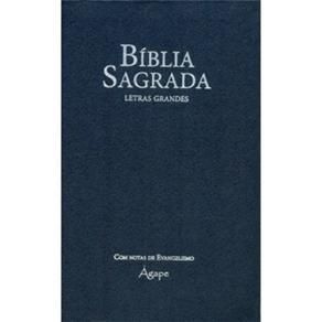 BIBLIA AGAPE LETRA GRANDE AZUL