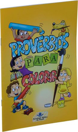 Provérbios para Colorir - Volume 1   Capa brochura ilustrada