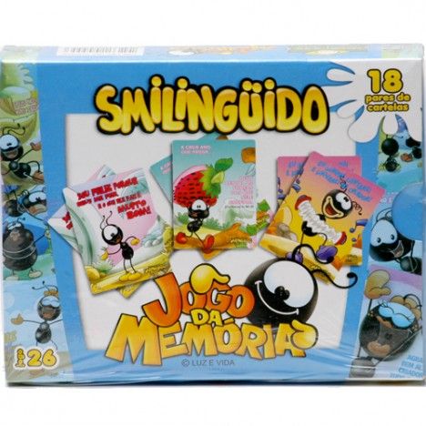 JOGO DA MEMÓRIA SMILINGUIDO 18 PARES