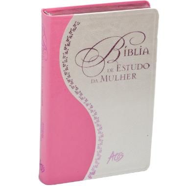 Nova Biblia de Estudo da Mulher Rosa x Pérola