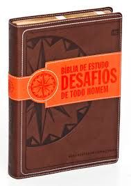 BIBLIA DE ESTUDO DESAFIOS DE TODO HOMEM Marrom